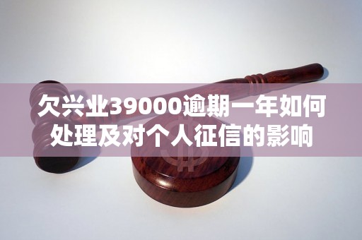 欠兴业39000逾期一年如何处理及对个人征信的影响