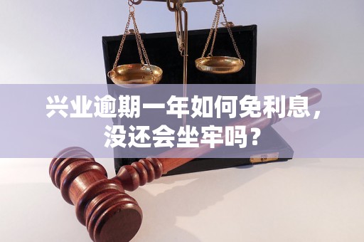 兴业逾期一年如何免利息，没还会坐牢吗？