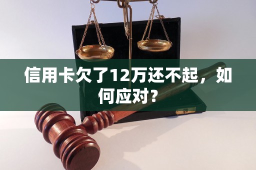 信用卡欠了12万还不起，如何应对？