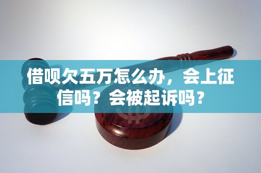 借呗欠五万怎么办，会上征信吗？会被起诉吗？