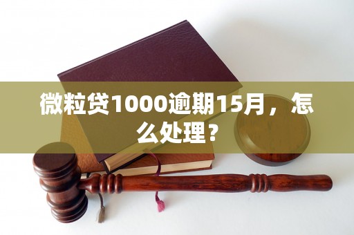 微粒贷1000逾期15月，怎么处理？