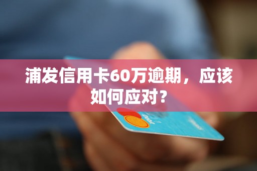 浦发信用卡60万逾期，应该如何应对？