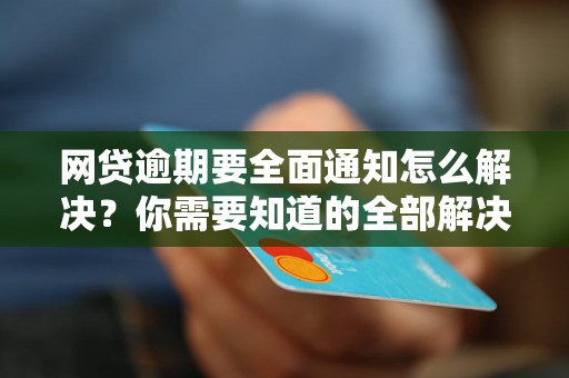 网贷逾期要全面通知怎么解决？你需要知道的全部解决方法