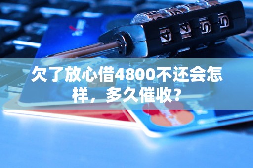 欠了放心借4800不还会怎样，多久催收？