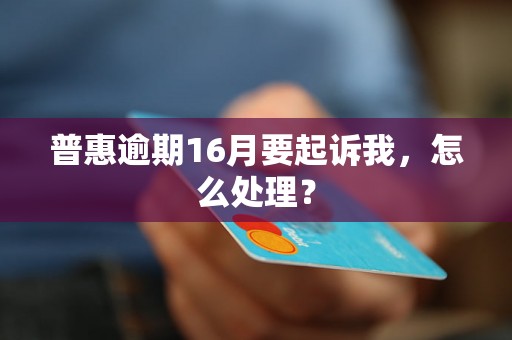 普惠逾期16月要起诉我，怎么处理？