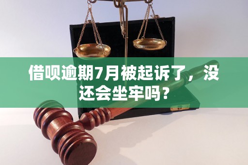 借呗逾期7月被起诉了，没还会坐牢吗？