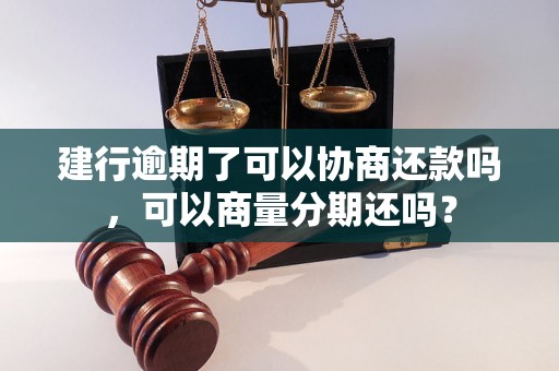 建行逾期了可以协商还款吗，可以商量分期还吗？