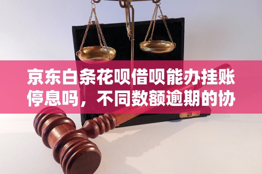 京东白条花呗借呗能办挂账停息吗，不同数额逾期的协商还款经验分享