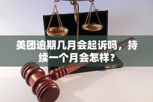 美团逾期几月会起诉吗，持续一个月会怎样？