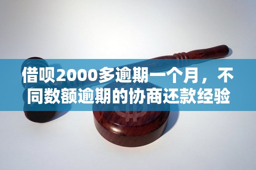 借呗2000多逾期一个月，不同数额逾期的协商还款经验分享