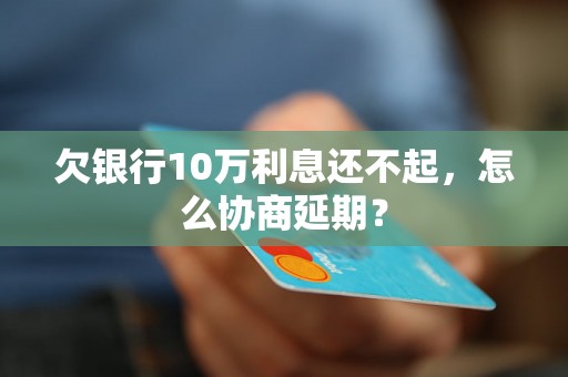 欠银行10万利息还不起，怎么协商延期？