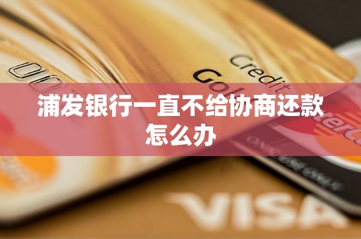 浦发银行一直不给协商还款怎么办