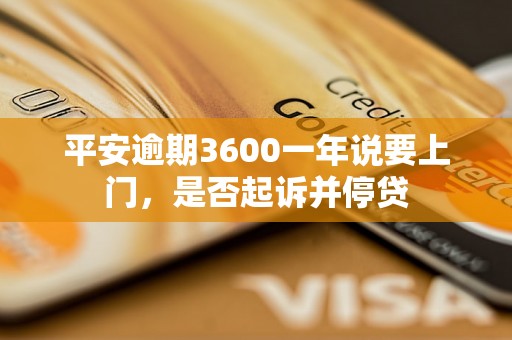 平安逾期3600一年说要上门，是否起诉并停贷