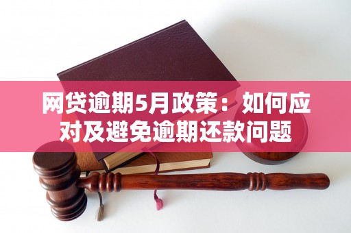 网贷逾期5月政策：如何应对及避免逾期还款问题