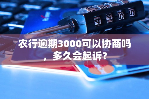 农行逾期3000可以协商吗，多久会起诉？