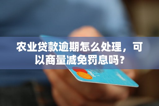 农业贷款逾期怎么处理，可以商量减免罚息吗？