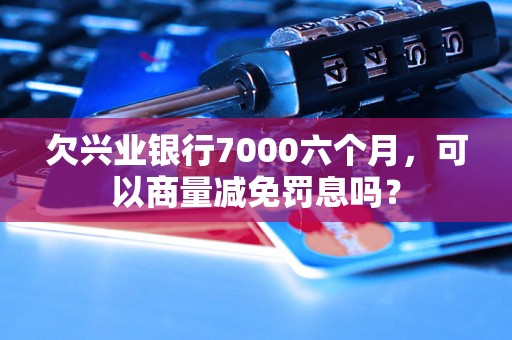 欠兴业银行7000六个月，可以商量减免罚息吗？