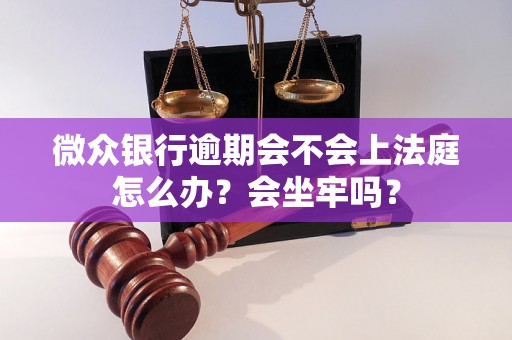 微众银行逾期会不会上法庭怎么办？会坐牢吗？