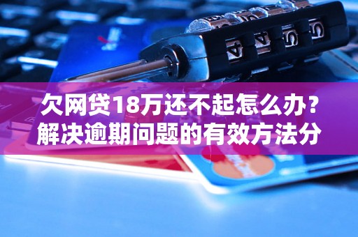 欠网贷18万还不起怎么办？解决逾期问题的有效方法分享