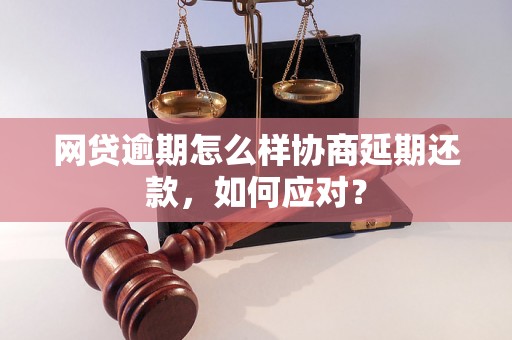 网贷逾期怎么样协商延期还款，如何应对？