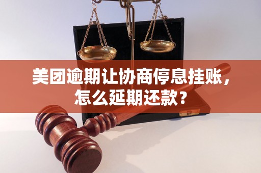 美团逾期让协商停息挂账，怎么延期还款？