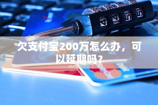 欠支付宝200万怎么办，可以延期吗？