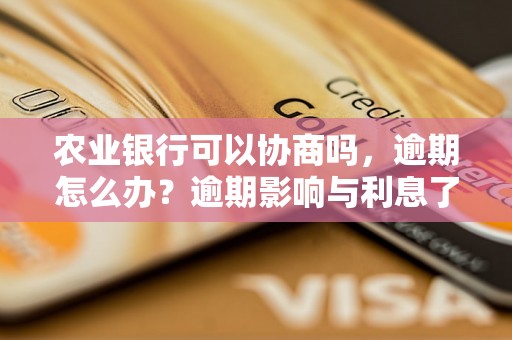 农业银行可以协商吗，逾期怎么办？逾期影响与利息了解！