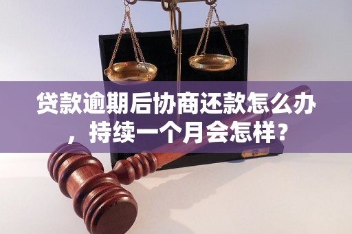 贷款逾期后协商还款怎么办，持续一个月会怎样？