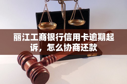 丽江工商银行信用卡逾期起诉，怎么协商还款