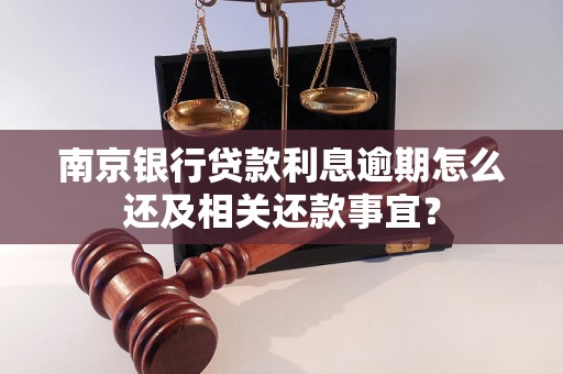 南京银行贷款利息逾期怎么还及相关还款事宜？