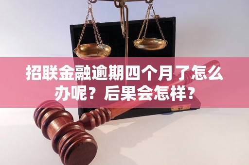 招联金融逾期四个月了怎么办呢？后果会怎样？