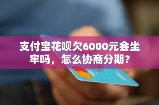 支付宝花呗欠6000元会坐牢吗，怎么协商分期？