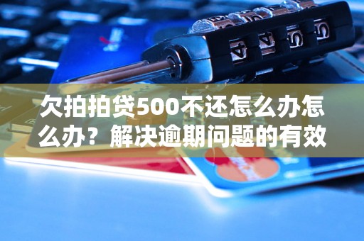 欠拍拍贷500不还怎么办怎么办？解决逾期问题的有效方法分享