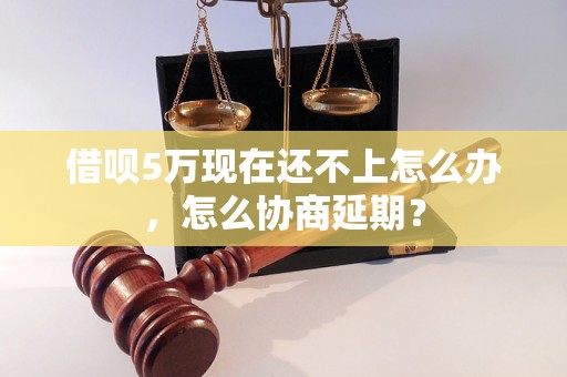 借呗5万现在还不上怎么办，怎么协商延期？