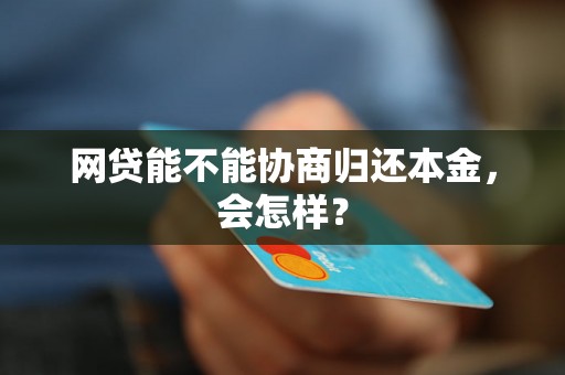 网贷能不能协商归还本金，会怎样？