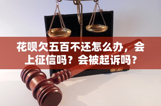 花呗欠五百不还怎么办，会上征信吗？会被起诉吗？