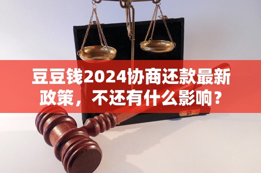 豆豆钱2024协商还款最新政策，不还有什么影响？