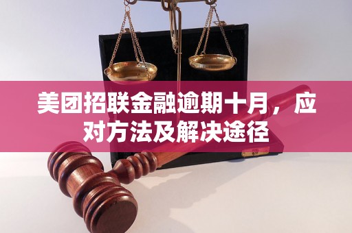 美团招联金融逾期十月，应对方法及解决途径