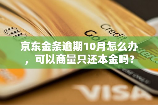 京东金条逾期10月怎么办，可以商量只还本金吗？