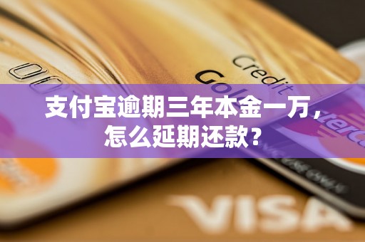 支付宝逾期三年本金一万，怎么延期还款？