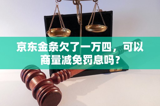 京东金条欠了一万四，可以商量减免罚息吗？