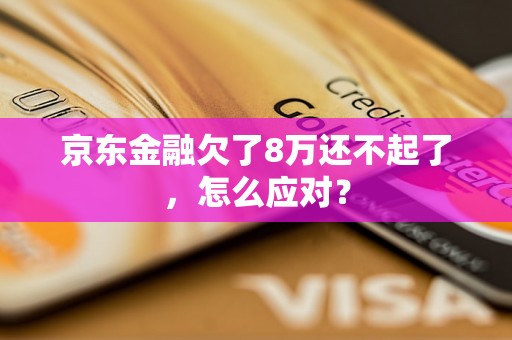 京东金融欠了8万还不起了，怎么应对？