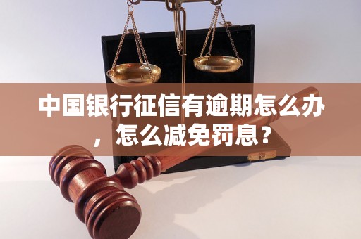 中国银行征信有逾期怎么办，怎么减免罚息？