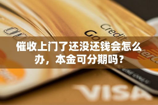 催收上门了还没还钱会怎么办，本金可分期吗？