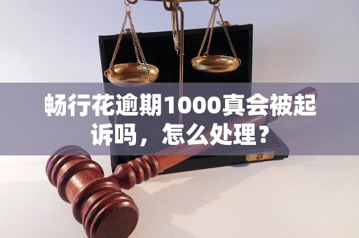 畅行花逾期1000真会被起诉吗，怎么处理？