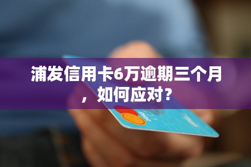 浦发信用卡6万逾期三个月，如何应对？