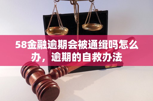 58金融逾期会被通缉吗怎么办，逾期的自救办法