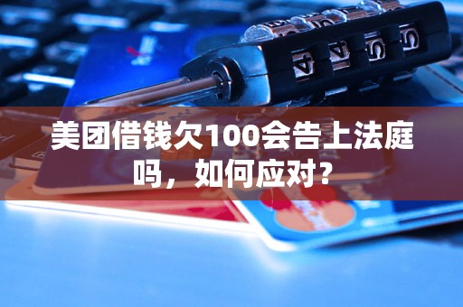 美团借钱欠100会告上法庭吗，如何应对？