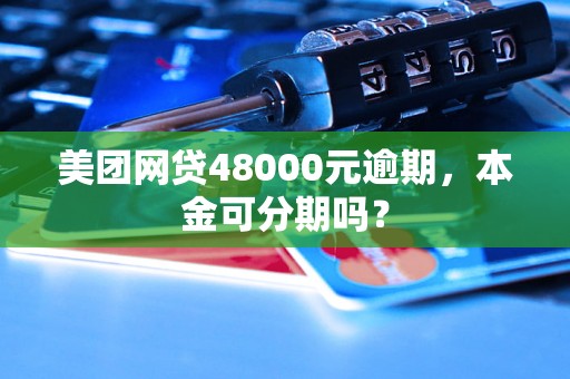 美团网贷48000元逾期，本金可分期吗？