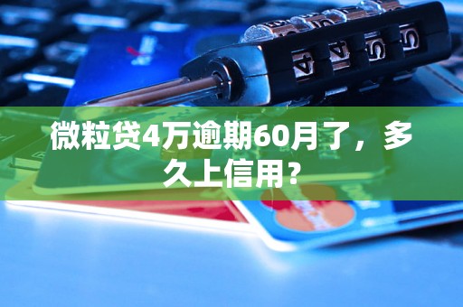 微粒贷4万逾期60月了，多久上信用？